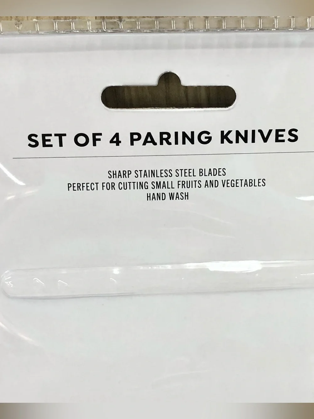 🥑$7🥑 NEW HAVENSTAY 4 Paring Knives Stainless Steel Gray White